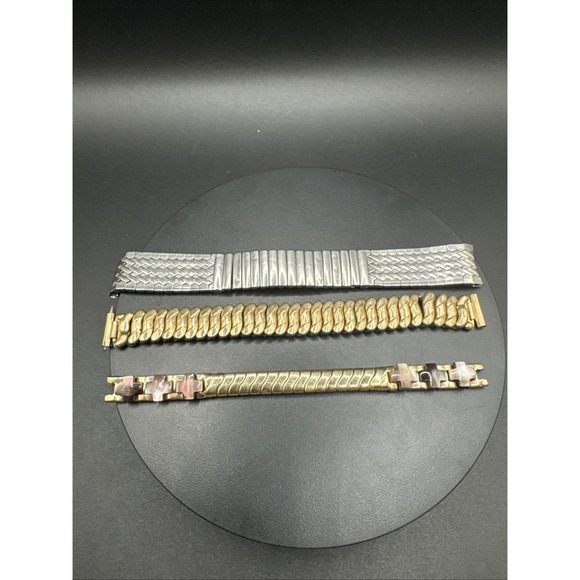 Kestenmade Jewelry - Set Of 3 Vintage Stretch Watch Bands - 12k GF Bigney Kestenmade JB Champion